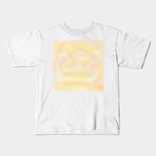 Yellow orange watercolor pastel art Kids T-Shirt